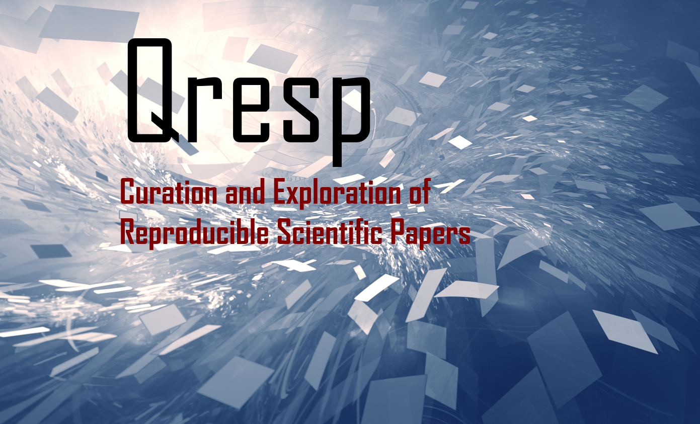 Qresp - Curation and Exploration of Reproducible Scientific Papers